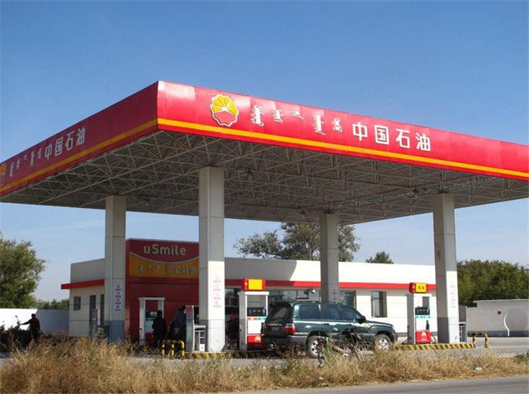 葫芦岛加油站钢结构网架案例1